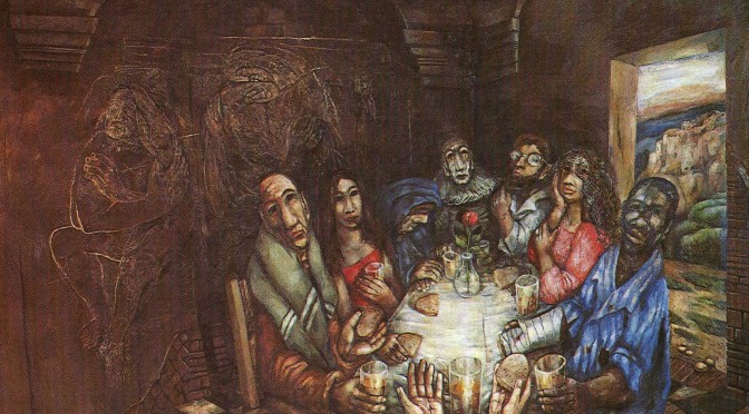 Jesus Eats with Tax Collectors & Sinners — Sieger Köder d. 2015