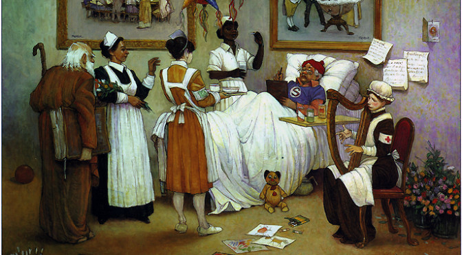 The Nurse by Jose Perez Oil on Canvas